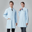 画像をギャラリービューアに読み込む, 白衣 長袖 ブルー 男性用/女性用 S〜XXXL