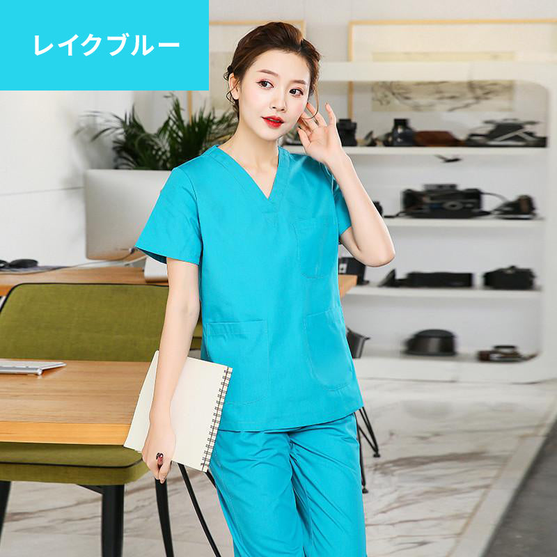 スクラブ上下セット 半袖 女性用 S〜XXL 8色