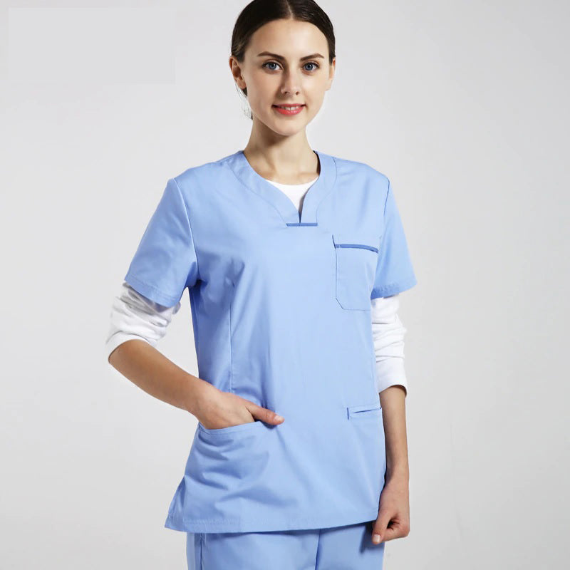 スクラブ上下セット 半袖 女性用 3色展開 XS〜2XL