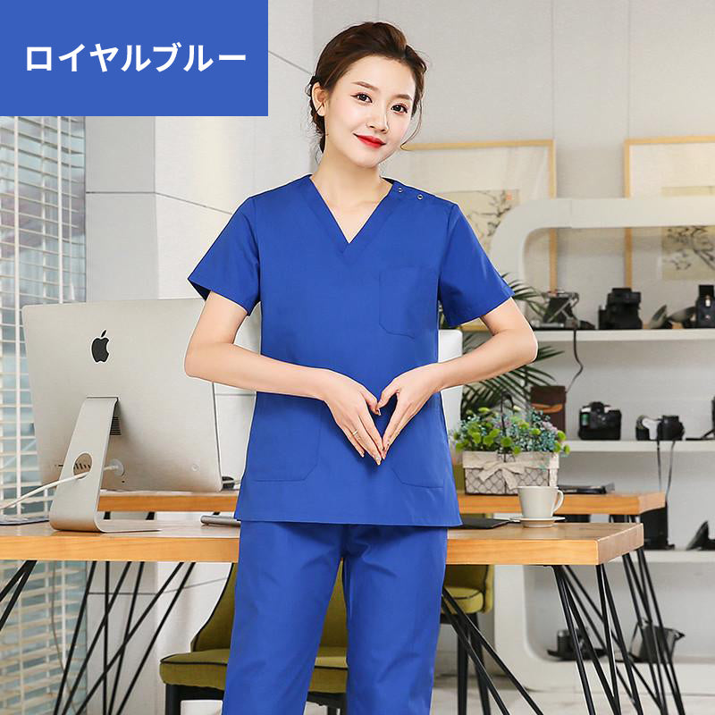 スクラブ上下セット 半袖 女性用 S〜XXL 8色