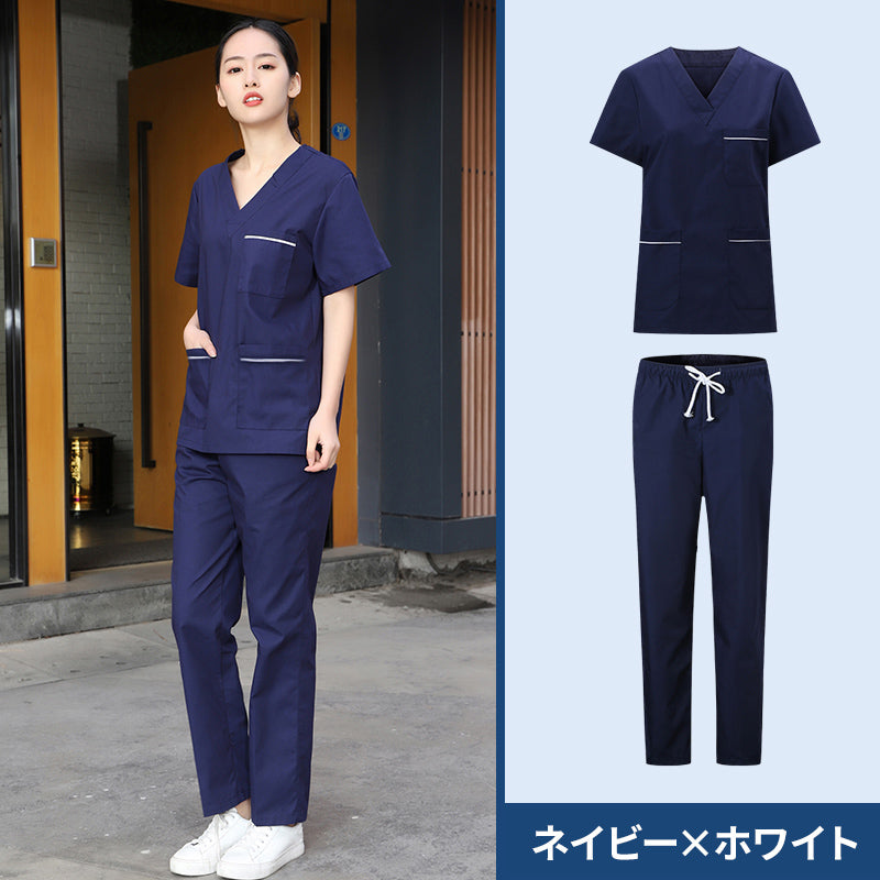 スクラブ上下セット 半袖 女性用 S〜XXXL 10色