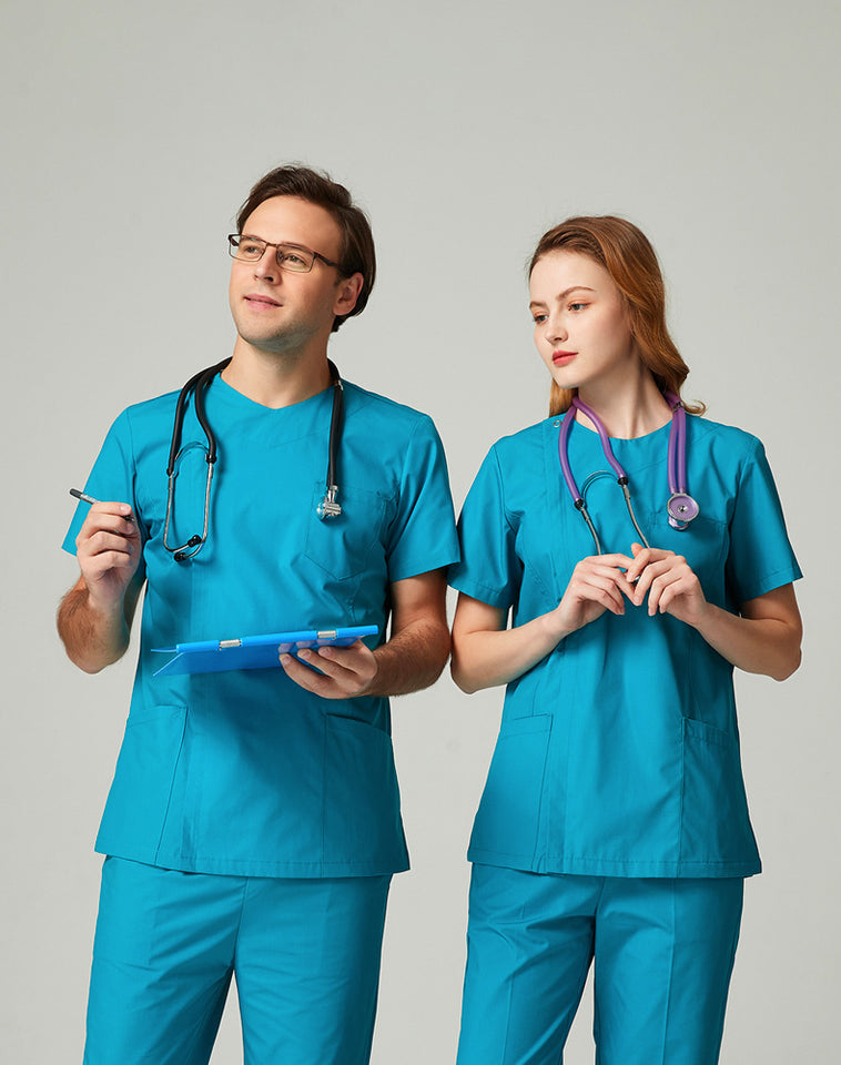 ケーシー上下セット 半袖 男女兼用 XS〜XXXL 4色