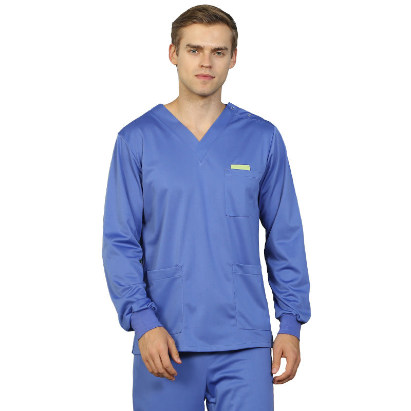 スクラブ上下セット 長袖 女性用 男性用 S〜XXL 5色