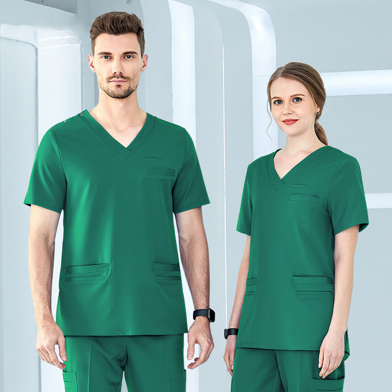 スクラブ 半袖 男女兼用 S〜XXXL 11色