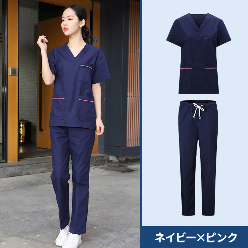 スクラブ上下セット 半袖 女性用 S〜XXXL 10色
