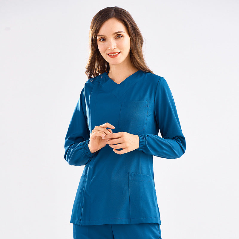 スクラブ 長袖 女性用 S〜XXXL 2色