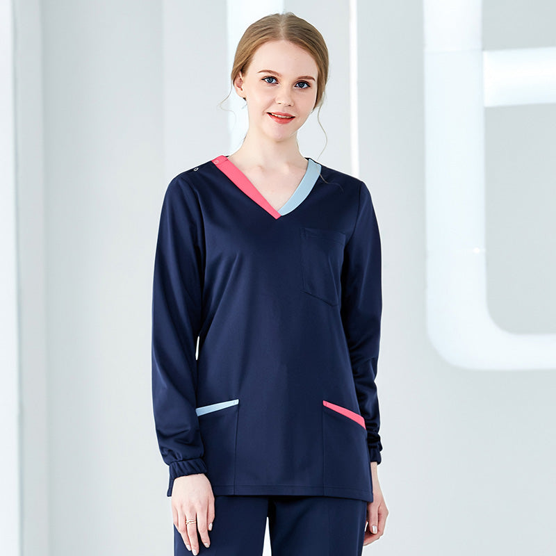 スクラブ 長袖 女性用 S〜XXXL 4色