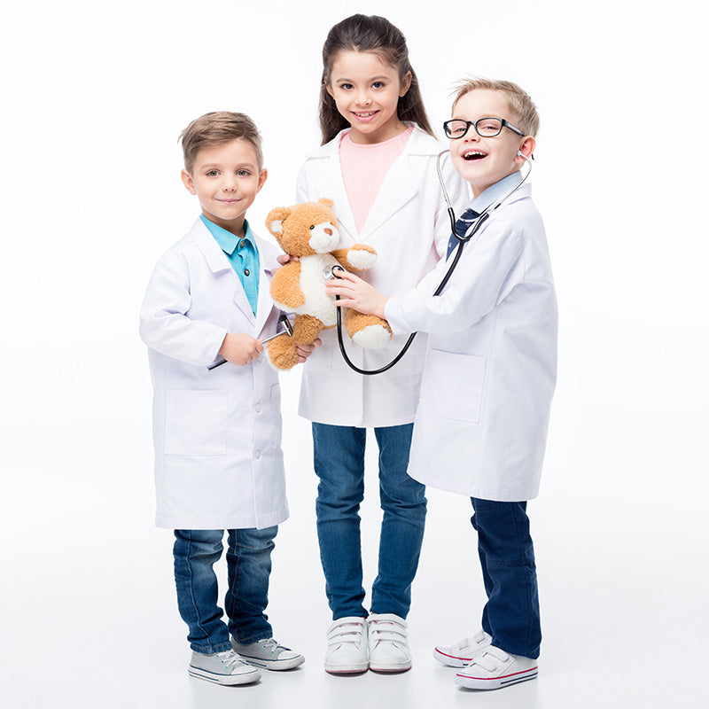 白衣 長袖 子供用 キッズサイズ 100cm〜150cm