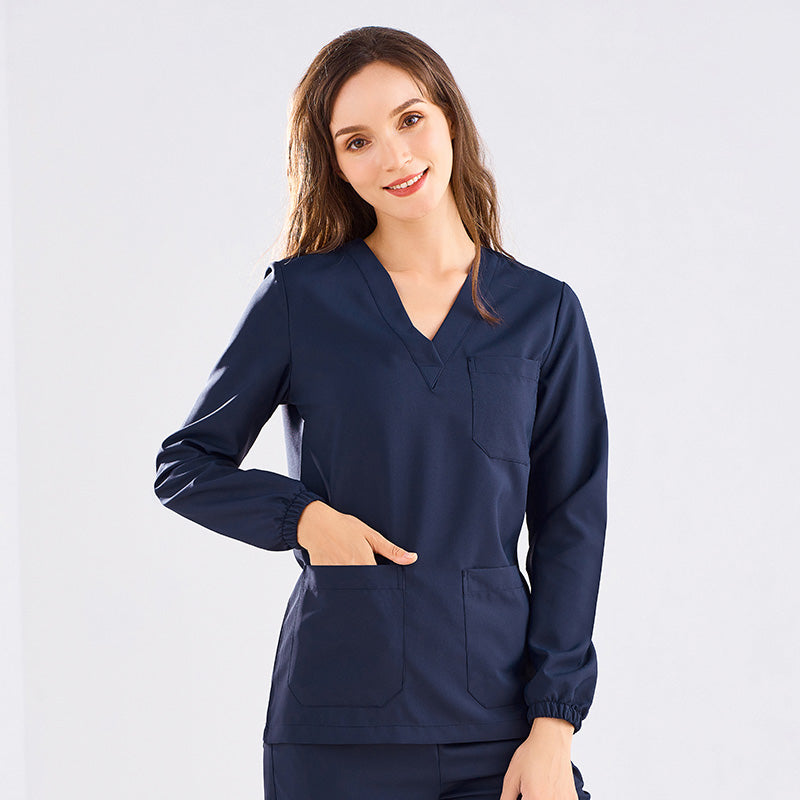 スクラブ 長袖 女性用 S〜XXXL 2色