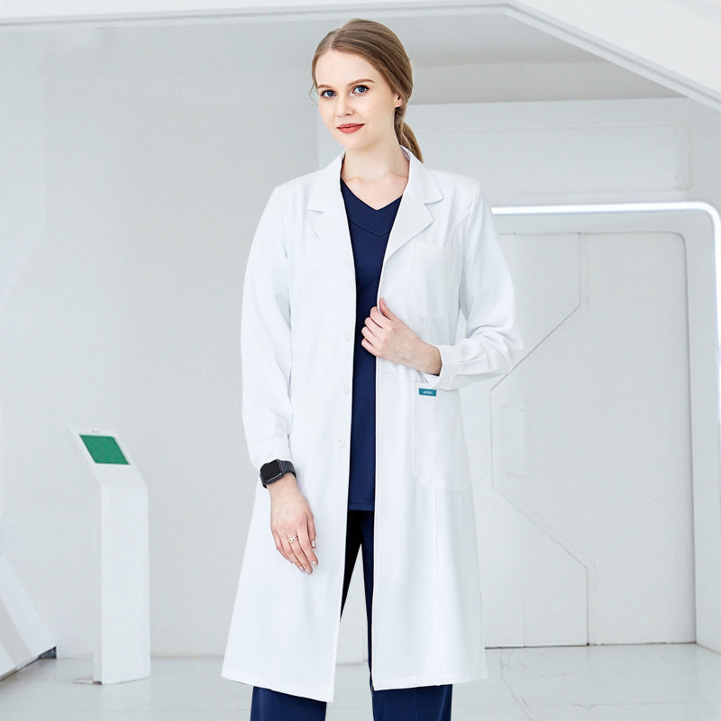 白衣 長袖 女性用 男性用 S〜XXXL