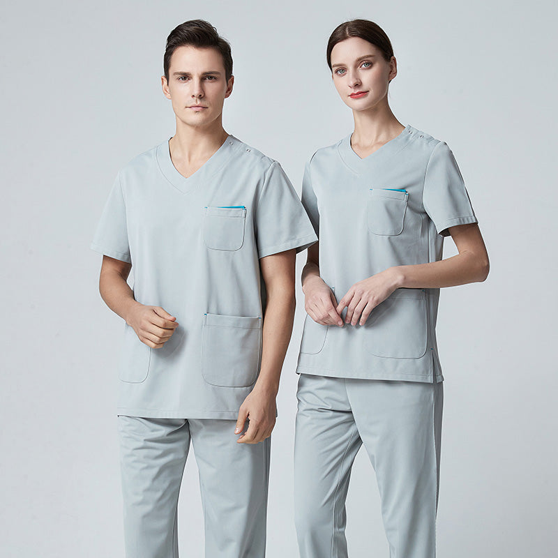 スクラブ上下セット 半袖 男女兼用 XS〜XXXL 4色