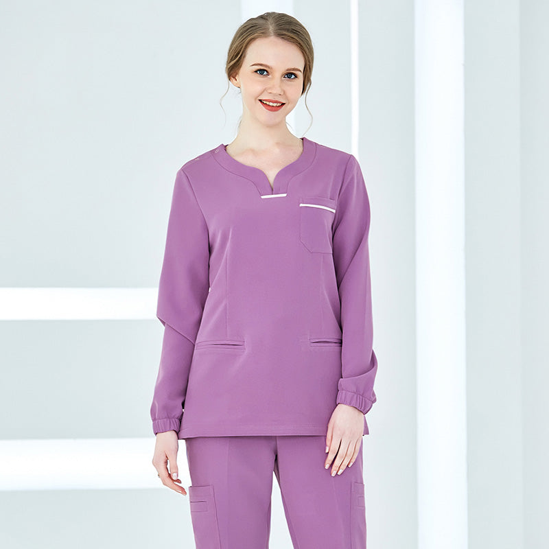 スクラブ 長袖 女性用 S〜XXXL 2色