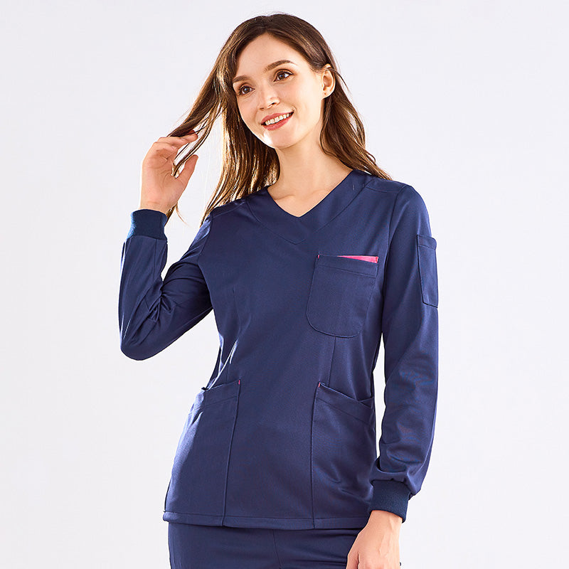 スクラブ 長袖 女性用 男性用 S〜XXXL 4色