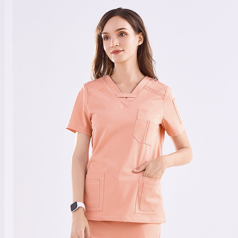 スクラブ 半袖 女性用 S〜XXXL 2色