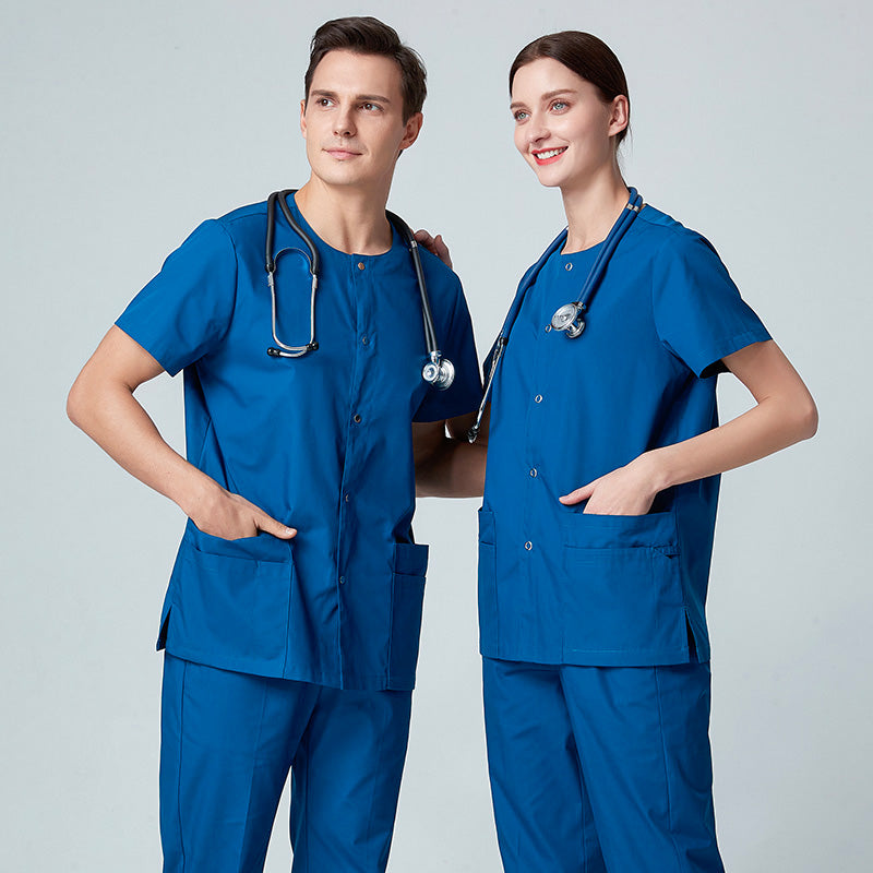 スクラブ上下セット 半袖 男女兼用 XS〜XXXL 6色