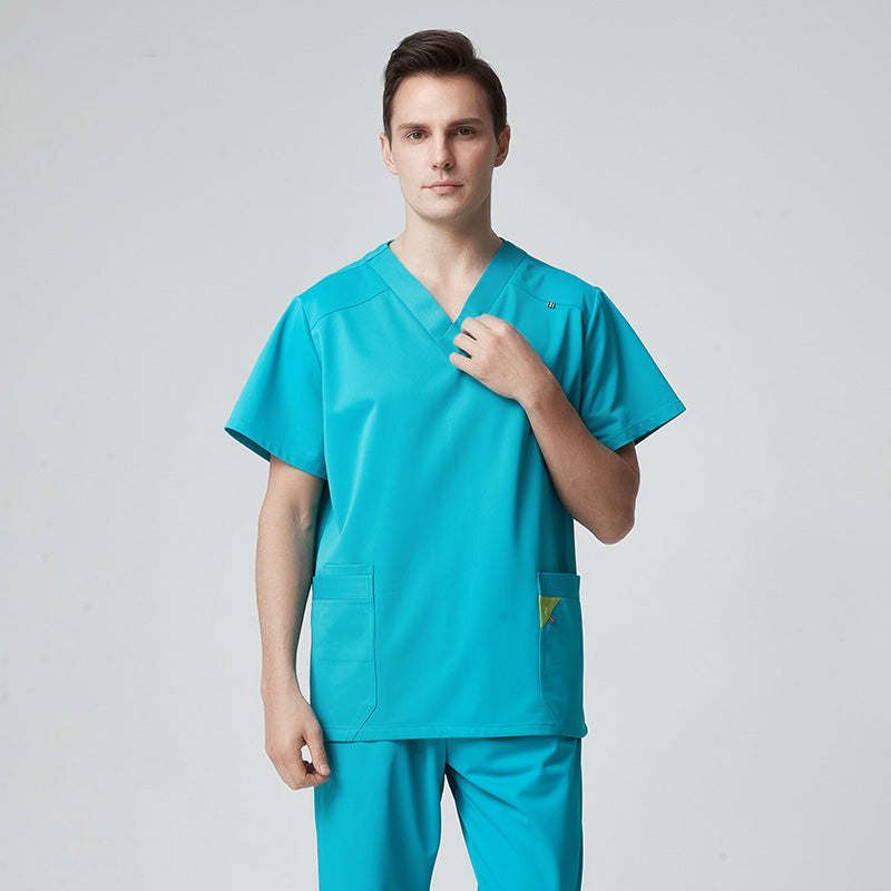 スクラブ上下セット 半袖 男女兼用 XS〜XXXL 2色