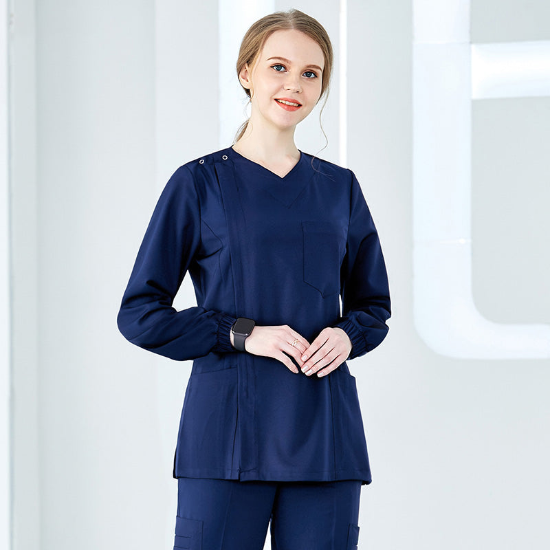 スクラブ 長袖 女性用 S〜XXXL 2色