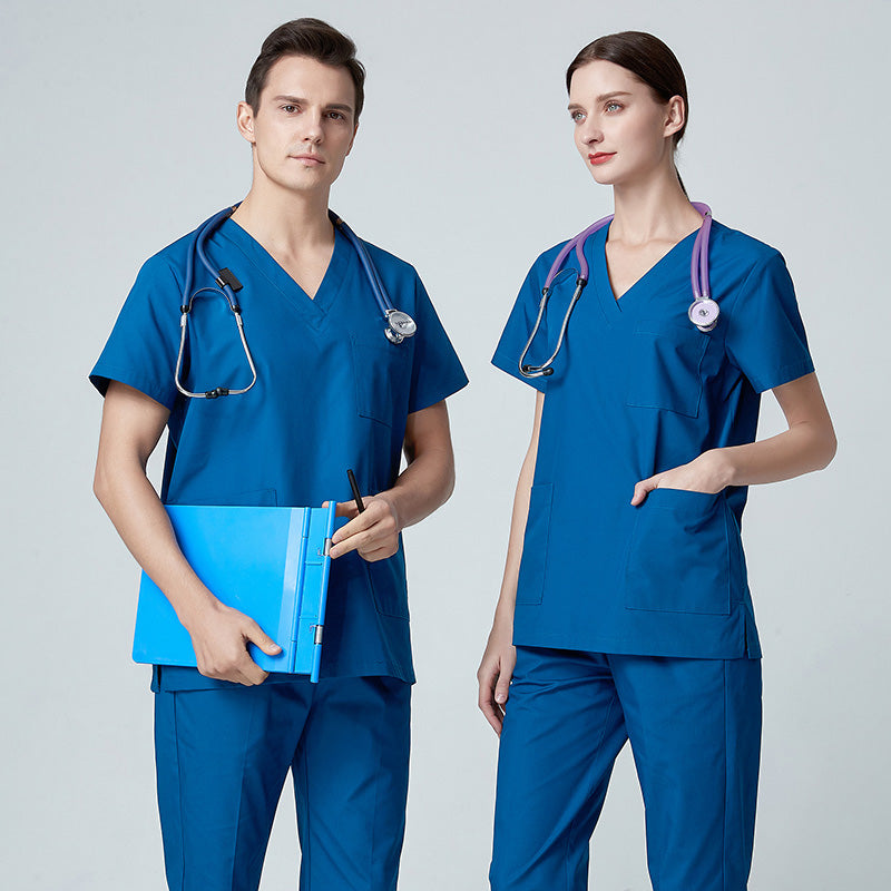 スクラブ上下セット 半袖 男女兼用 XS〜XXXL 5色