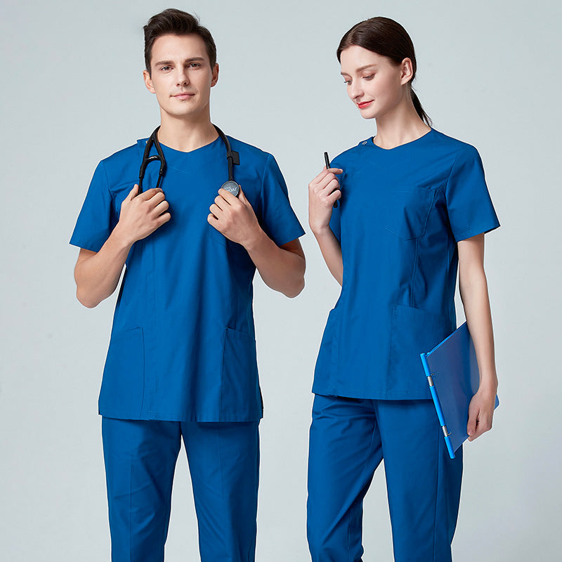 スクラブ上下セット 半袖 男女兼用 XS〜XXXL 5色