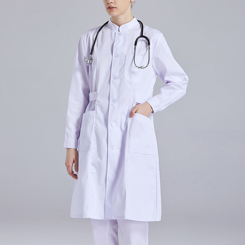 白衣 ドクターコート 長袖 女性用 男性用 S〜XXXL 2色