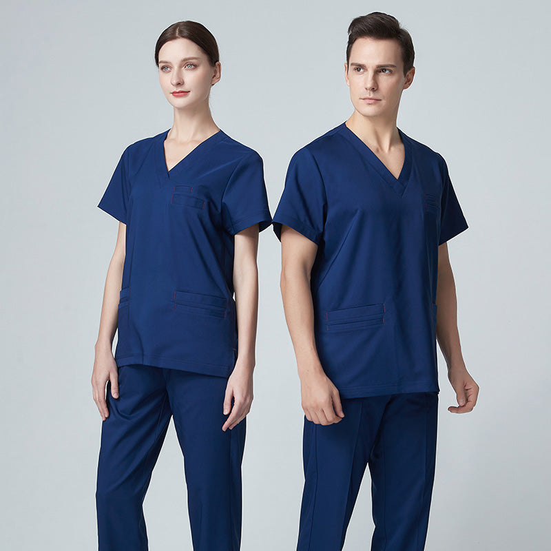 スクラブ上下セット 半袖 男女兼用 XS〜XXXL 4色