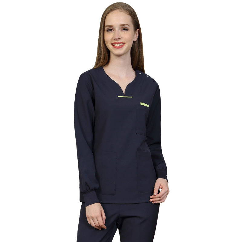 スクラブ上下セット 長袖 女性用 S〜XXL 4色