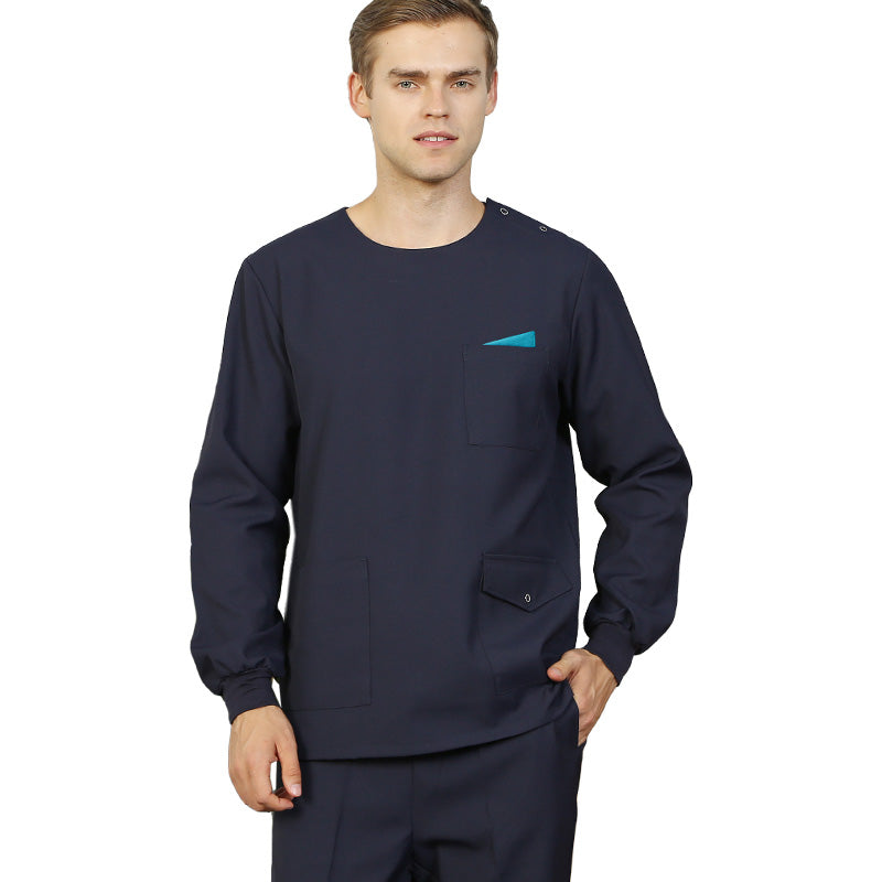 スクラブ上下セット 長袖 女性用 男性用 S〜XXL 4色