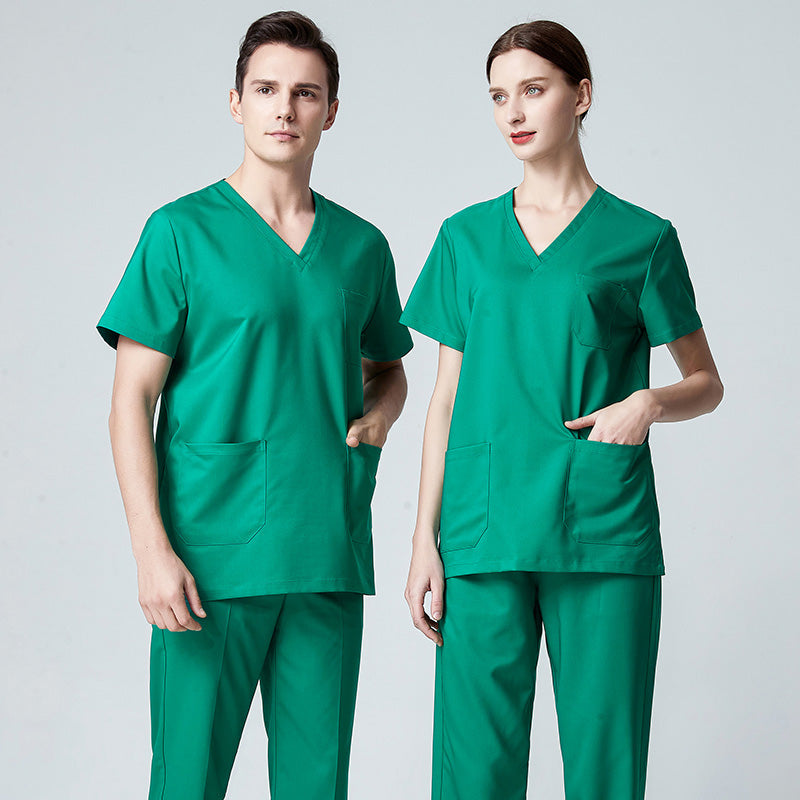 スクラブ上下セット 半袖 男女兼用 XS〜XXXL 3色