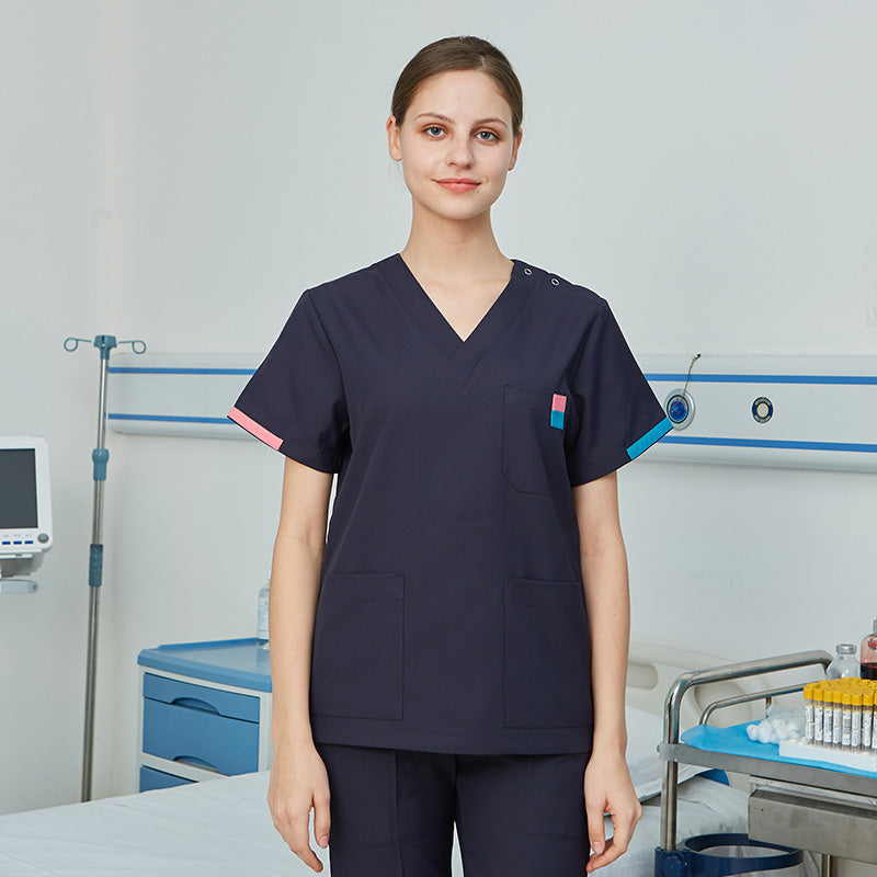 スクラブ上下セット 半袖 女性用 S〜XXL 4色