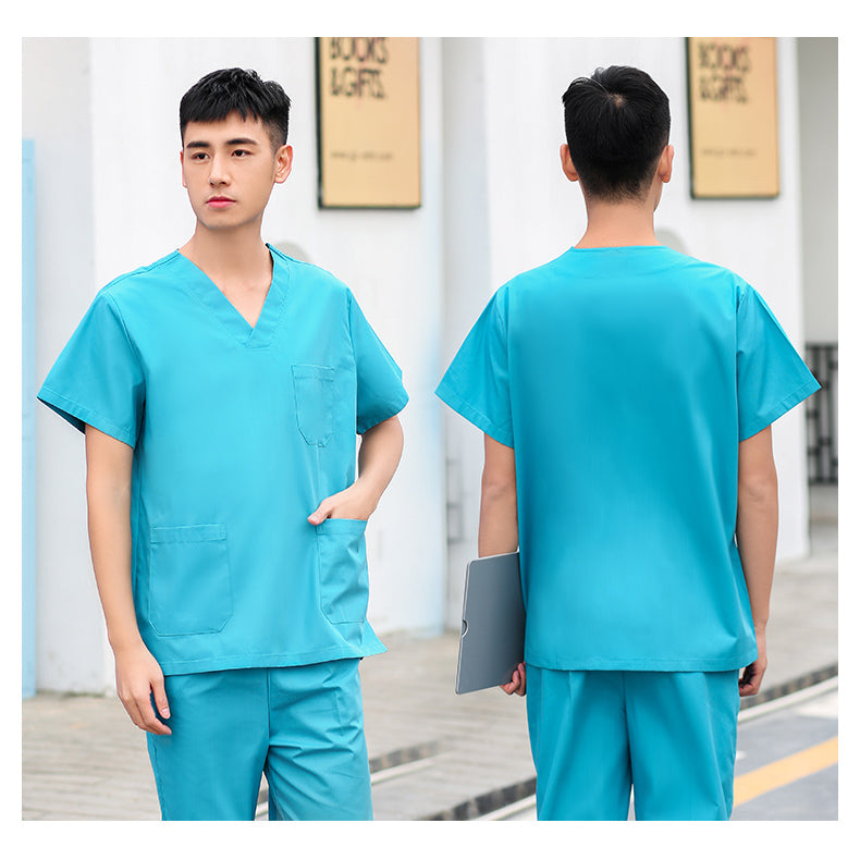 スクラブ上下セット 半袖 男性用 S〜XXXL 10色