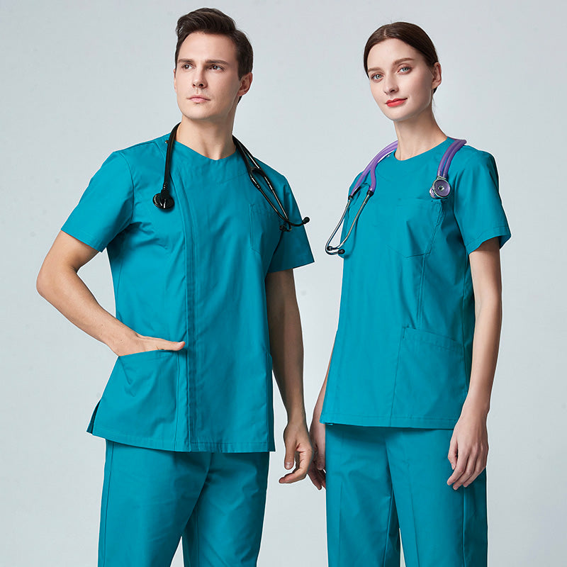 スクラブ上下セット 半袖 男女兼用 XS〜XXXL 5色