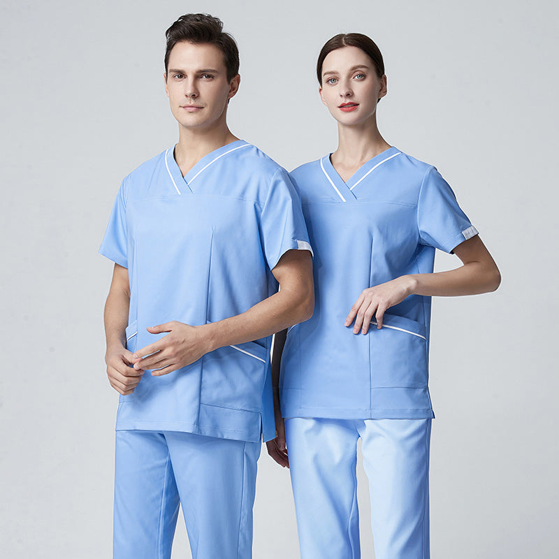 スクラブ上下セット 半袖 男女兼用 XS〜XXXL 3色