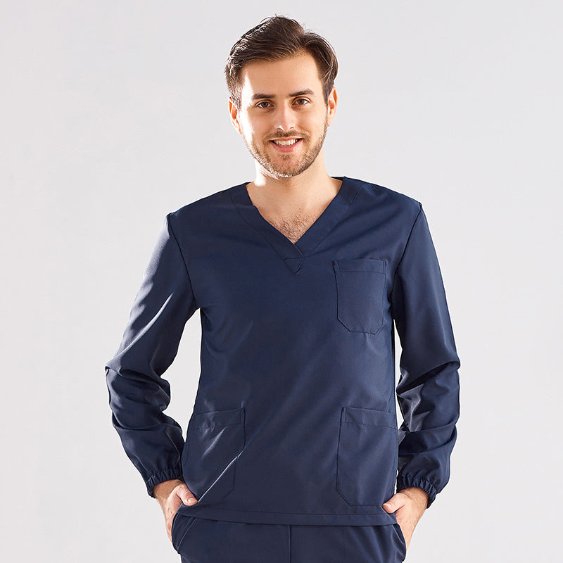 スクラブ 長袖 女性用 男性用 S〜XXXL 2色