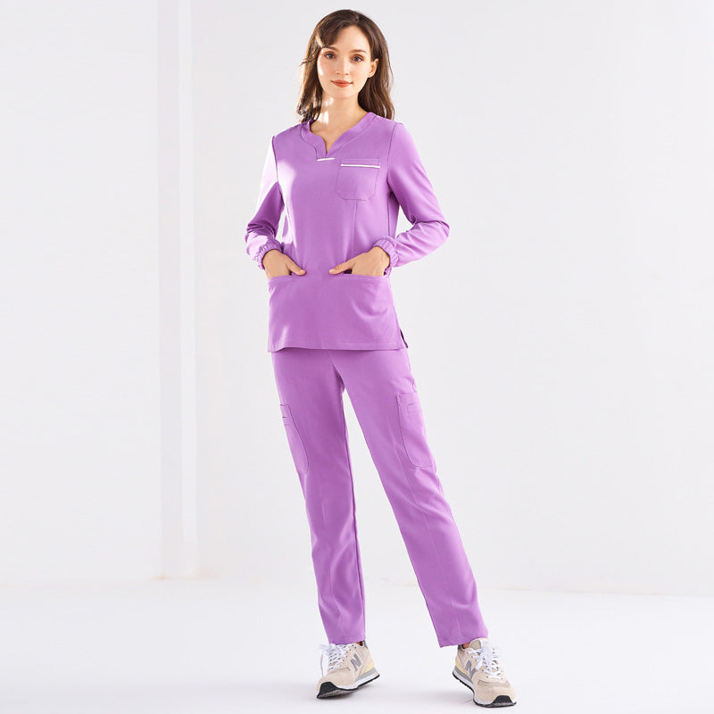 スクラブ 長袖 女性用 S〜XXXL 2色