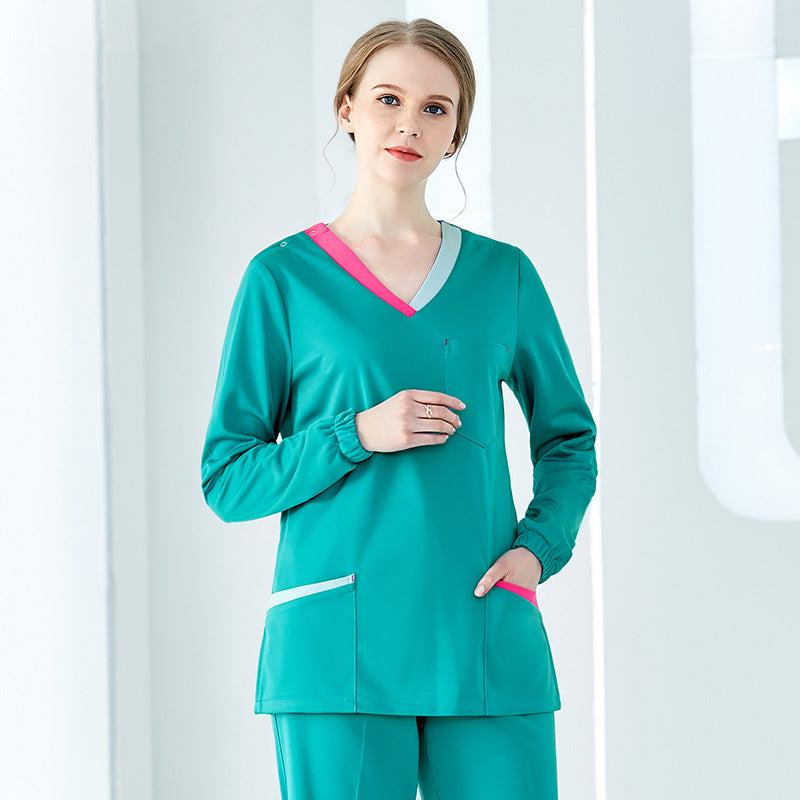 スクラブ 長袖 女性用 S〜XXXL 4色