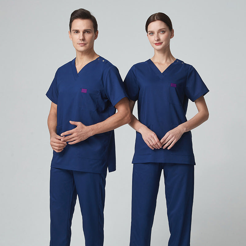 スクラブ 半袖 男女兼用 XS〜XXXL 2色