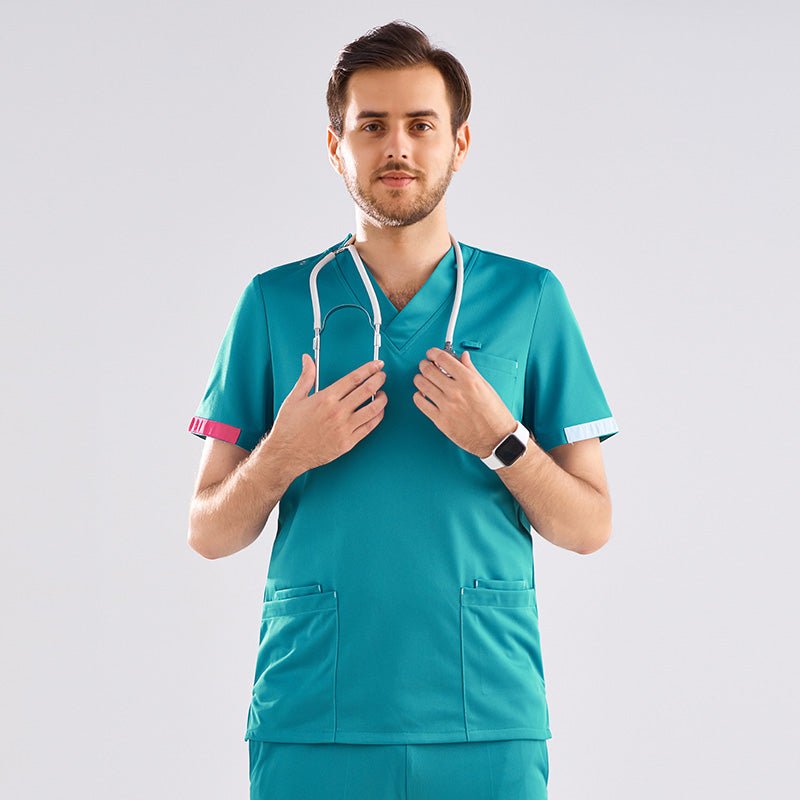 スクラブ 半袖 女性用 男性用 S〜XXXL 2色