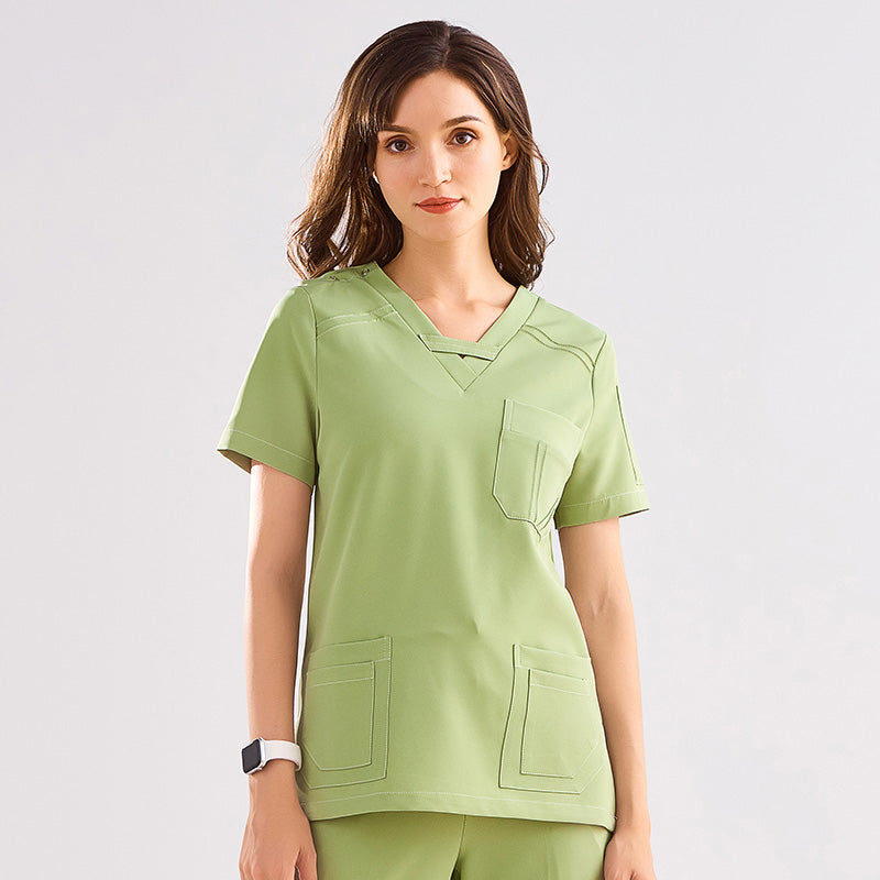 スクラブ 半袖 女性用 S〜XXXL 2色