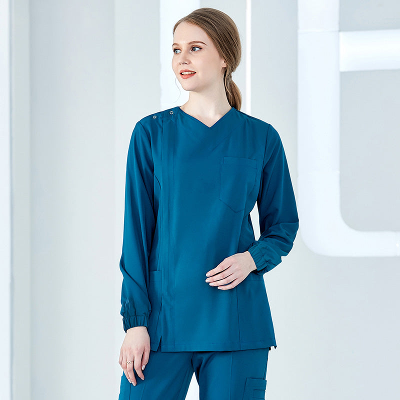 スクラブ 長袖 女性用 S〜XXXL 2色