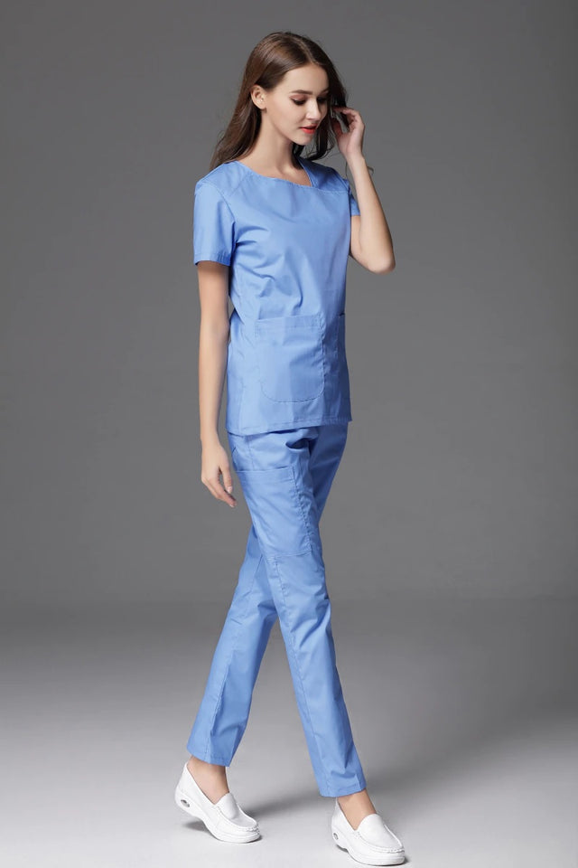 スクラブ上下セット 半袖 女性用 2色展開 S〜XXL