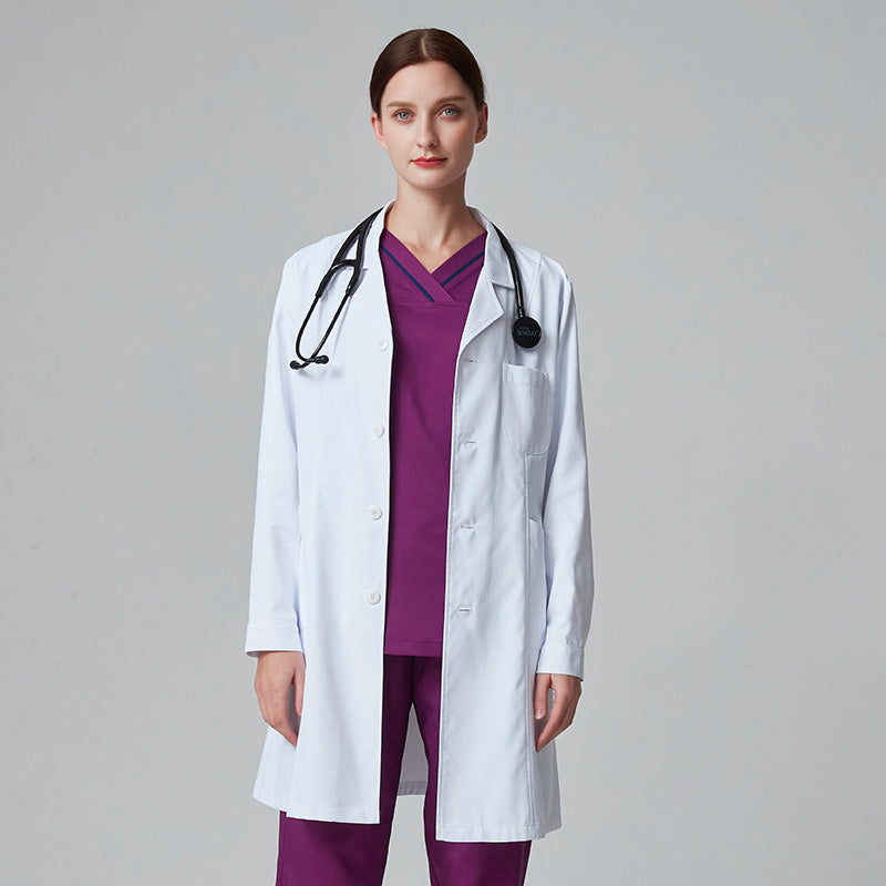 白衣 長袖 女性用 男性用 S〜XXXL 2色