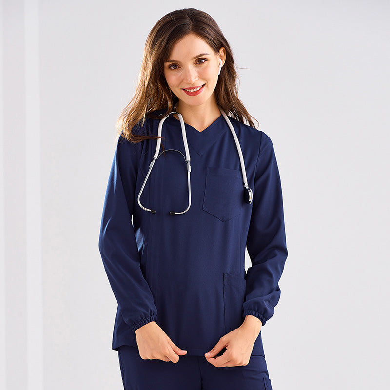 スクラブ 長袖 女性用 S〜XXXL 2色