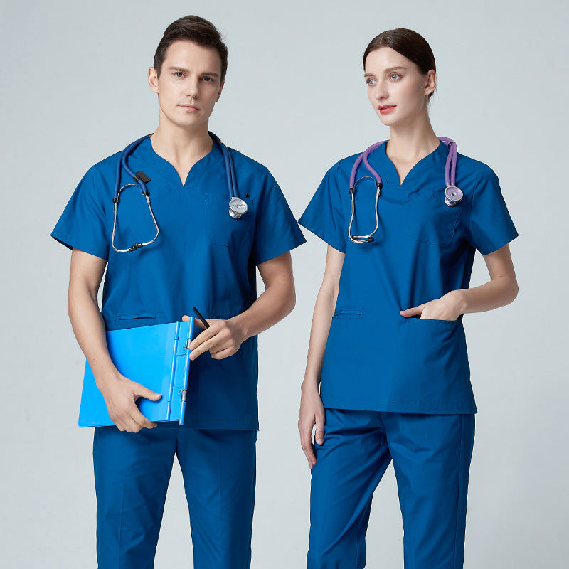 スクラブ 半袖 男女兼用 XS〜XXXL 5色