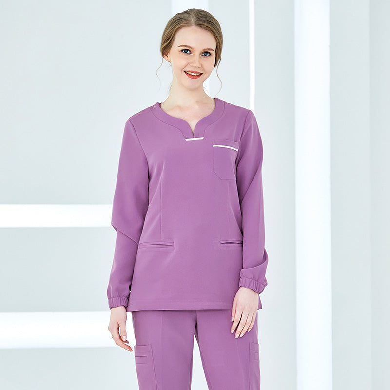 スクラブ 長袖 女性用 S〜XXXL 2色