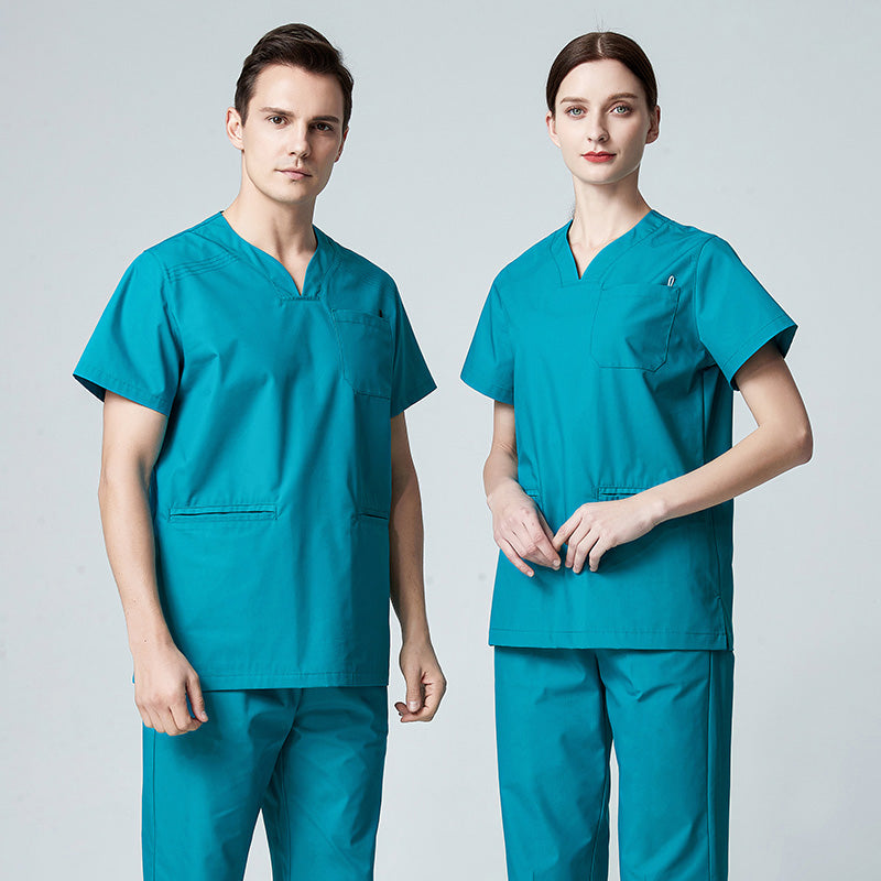 スクラブ 半袖 男女兼用 XS〜XXXL 5色