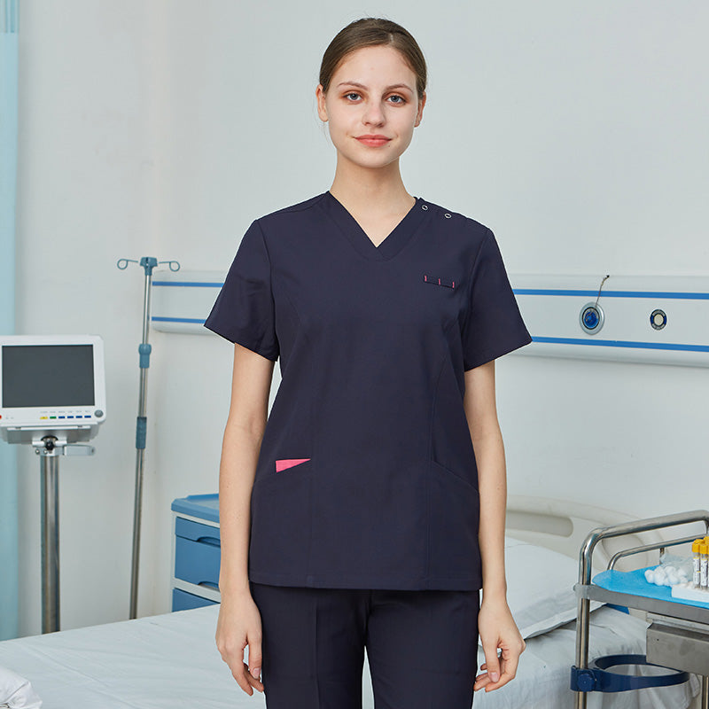 スクラブ上下セット 半袖 女性用 S〜XXL 4色