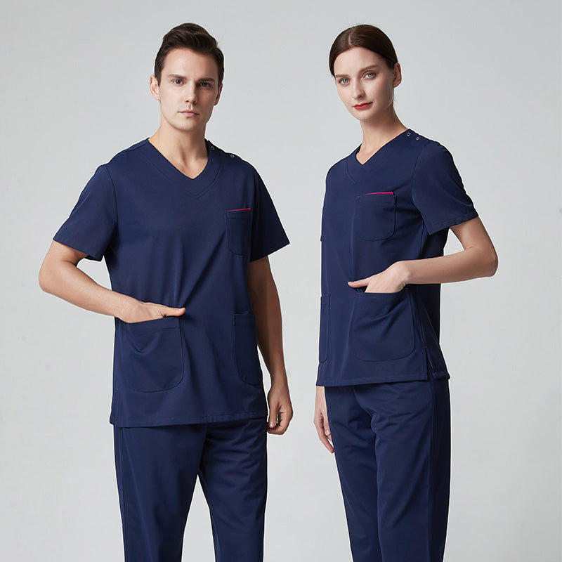 スクラブ上下セット 半袖 男女兼用 XS〜XXXL 4色