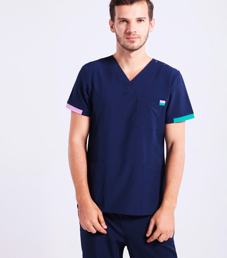 スクラブ上下セット 半袖 男女兼用 S〜XXXL 3色