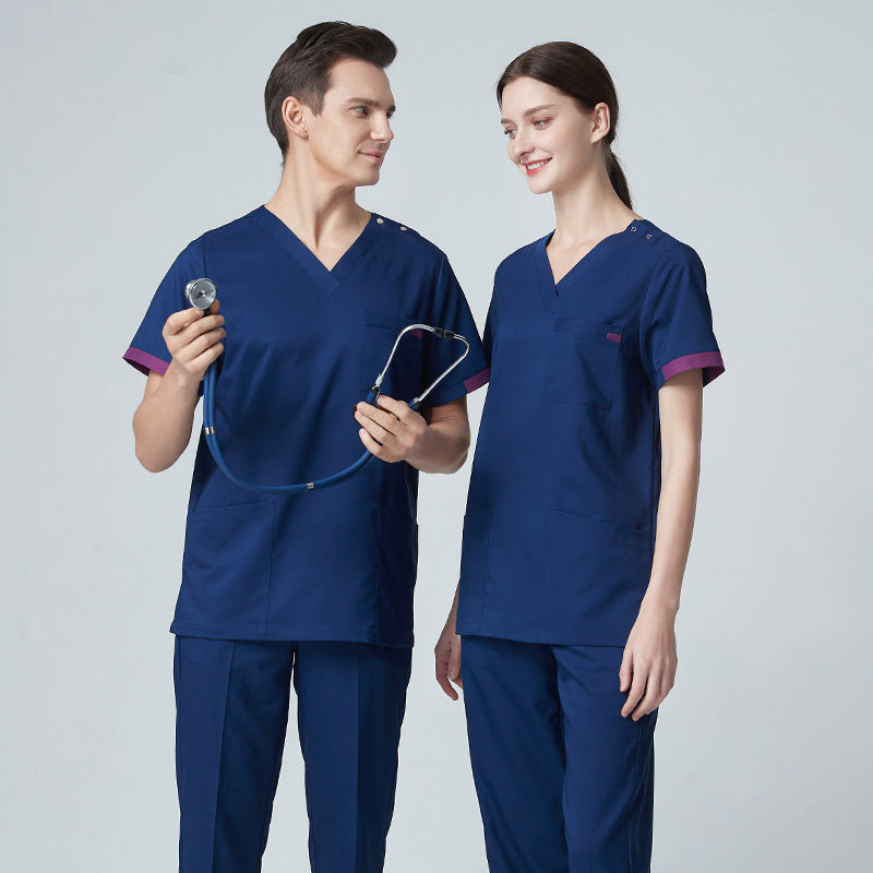 スクラブ上下セット 半袖 男女兼用 XS〜XXXL 3色