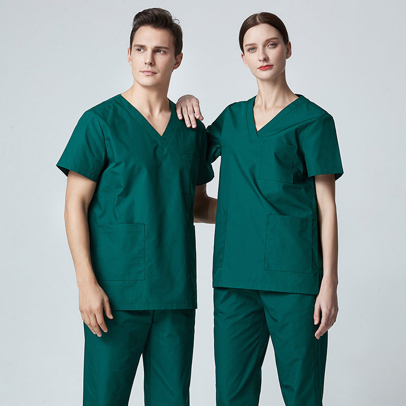 スクラブ上下セット 半袖 男女兼用 XS〜XXXL 5色